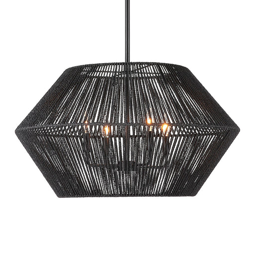 Uttermost - 21589 - Four Light Pendant - Suva - Matte Black