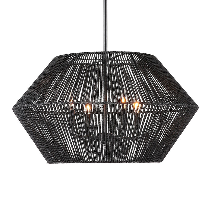 Uttermost - 21589 - Four Light Pendant - Suva - Matte Black