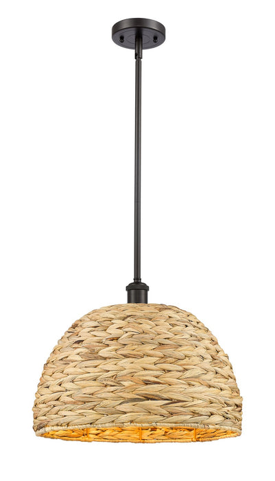 Innovations - 516-1S-OB-RBD-16-NAT - One Light Pendant - Downtown Urban - Oil Rubbed Bronze