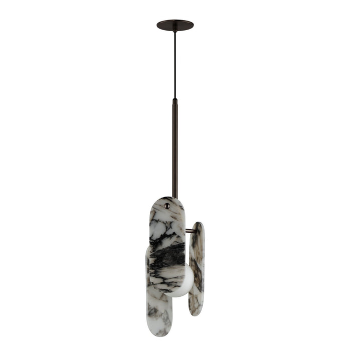 Studio M - SM24812ARYBBZ - LED Pendant - Megalith - Stone - Brushed Bronze