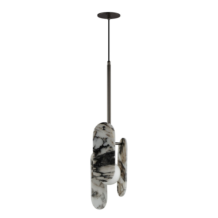 Studio M - SM24812ARYGM - LED Pendant - Megalith - Stone - Gunmetal