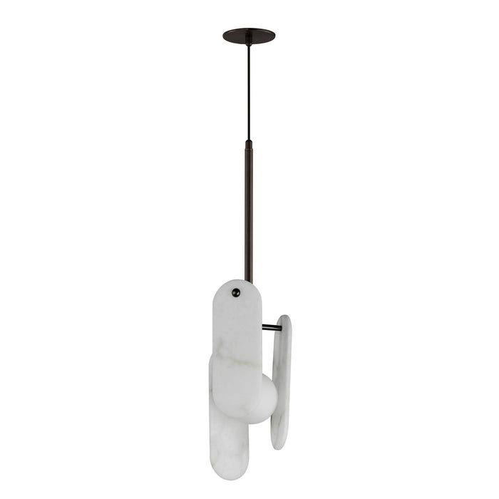 Studio M - SM24812WABBZ - LED Pendant - Megalith - Stone - Brushed Bronze
