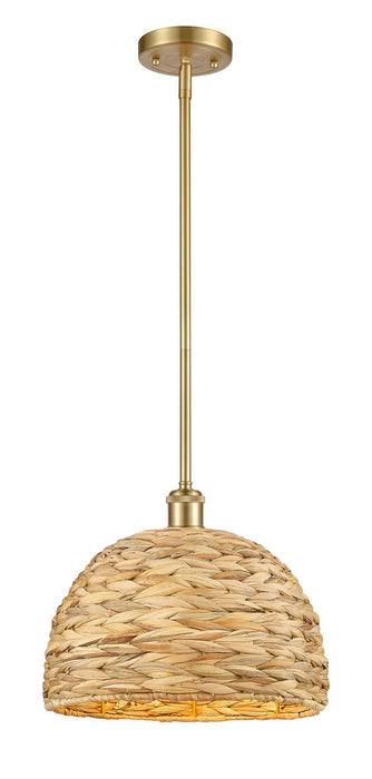 Innovations - 516-1S-SG-RBD-12-NAT - One Light Pendant - Downtown Urban - Satin Gold