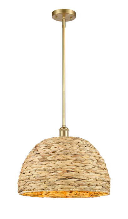 Innovations - 516-1S-SG-RBD-16-NAT - One Light Pendant - Downtown Urban - Satin Gold