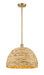 Innovations - 516-1S-SG-RBD-16-NAT - One Light Pendant - Downtown Urban - Satin Gold