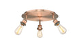 Innovations - 516-3C-AC - Three Light Flush Mount - Downtown Urban - Antique Copper