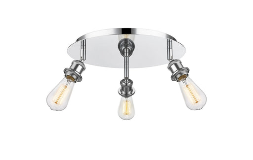 Innovations - 516-3C-PC - Three Light Flush Mount - Downtown Urban - Polished Chrome