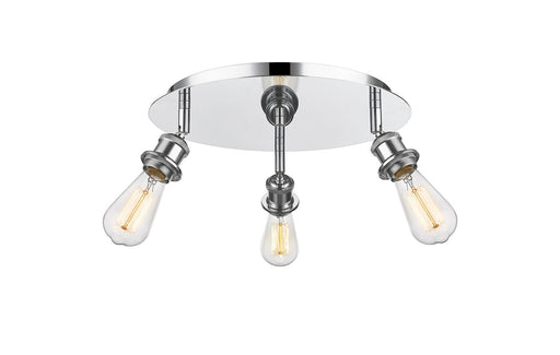 Downtown Urban Three Light Flush Mount