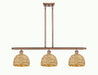 Innovations - 516-3I-AC-RBD-8-NAT - Three Light Pendant - Downtown Urban - Antique Copper