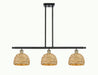 Innovations - 516-3I-BAB-RBD-8-NAT - Three Light Pendant - Downtown Urban - Black Antique Brass