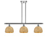 Innovations - 516-3I-PC-RBD-8-NAT - Three Light Pendant - Downtown Urban - Polished Chrome