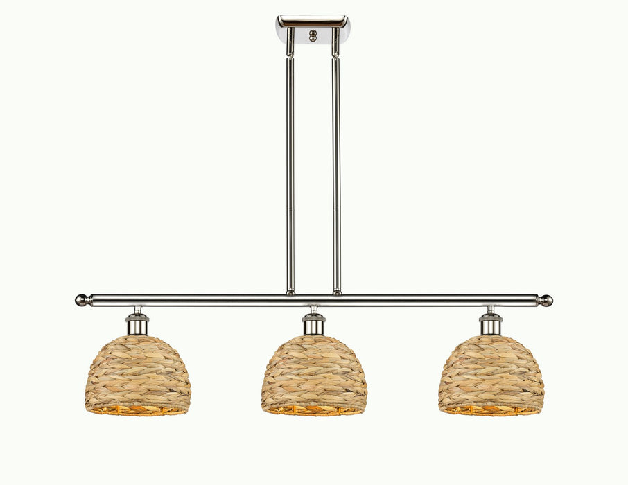 Innovations - 516-3I-PN-RBD-8-NAT - Three Light Pendant - Downtown Urban - Polished Nickel