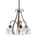 Hubbardton Forge - 101441-SKT-07-LL0001 - Three Light Chandelier - Sweeping Taper - Dark Smoke
