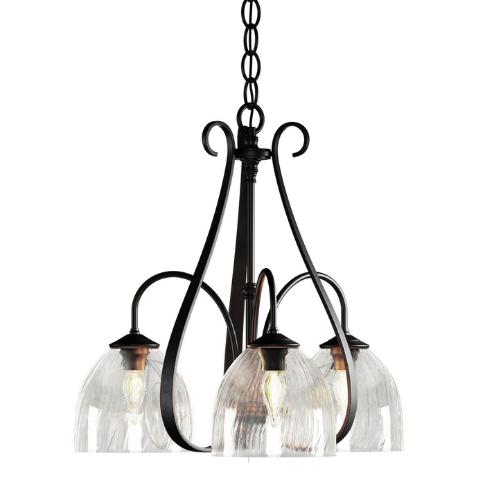 Hubbardton Forge - 101441-SKT-10-LL0001 - Three Light Chandelier - Sweeping Taper - Black
