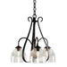 Hubbardton Forge - 101441-SKT-10-LL0001 - Three Light Chandelier - Sweeping Taper - Black