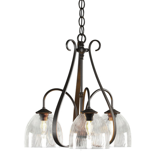 Hubbardton Forge - 101441-SKT-14-LL0001 - Three Light Chandelier - Sweeping Taper - Oil Rubbed Bronze