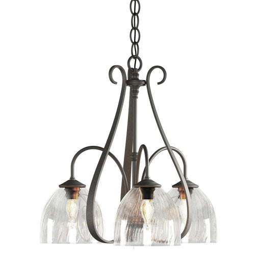 Hubbardton Forge - 101441-SKT-20-LL0001 - Three Light Chandelier - Sweeping Taper - Natural Iron