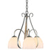 Hubbardton Forge - 101441-SKT-82-GG0001 - Three Light Chandelier - Sweeping Taper - Vintage Platinum