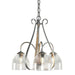Hubbardton Forge - 101441-SKT-82-LL0001 - Three Light Chandelier - Sweeping Taper - Vintage Platinum