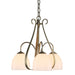 Hubbardton Forge - 101441-SKT-84-GG0001 - Three Light Chandelier - Sweeping Taper - Soft Gold