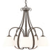 Hubbardton Forge - 101445-SKT-05-GG0001 - Five Light Chandelier - Sweeping Taper - Bronze