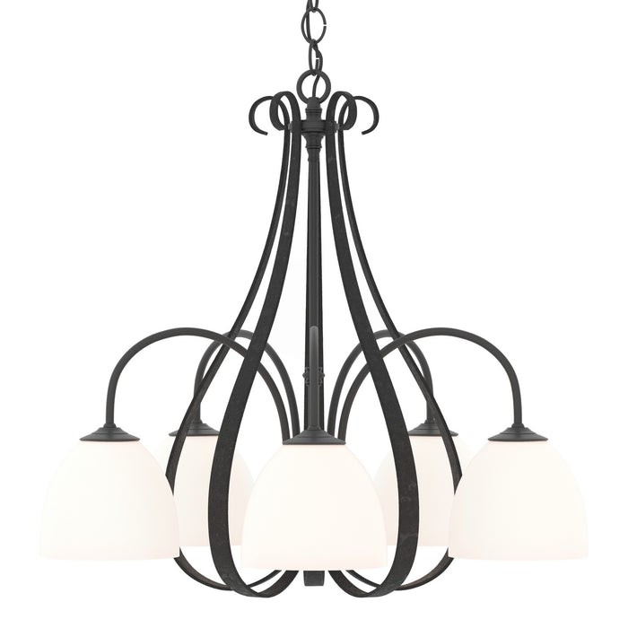 Hubbardton Forge - 101445-SKT-10-GG0001 - Five Light Chandelier - Sweeping Taper - Black
