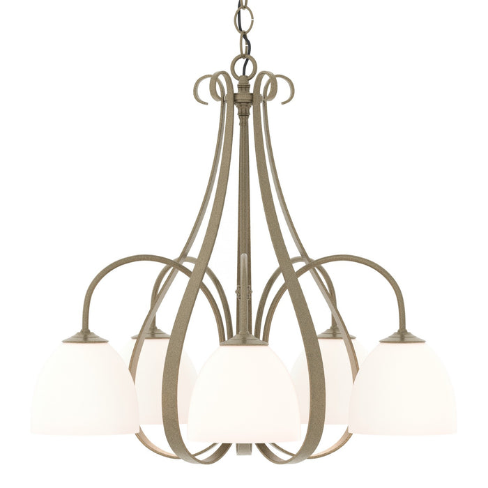 Hubbardton Forge - 101445-SKT-84-GG0001 - Five Light Chandelier - Sweeping Taper - Soft Gold