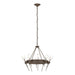 Hubbardton Forge - 101525-SKT-05-YC0369 - Ten Light Chandelier - Echo - Bronze