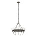 Hubbardton Forge - 101525-SKT-07-YC0369 - Ten Light Chandelier - Echo - Dark Smoke