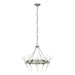 Hubbardton Forge - 101525-SKT-85-YC0369 - Ten Light Chandelier - Echo - Sterling