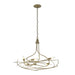 Hubbardton Forge - 101620-SKT-86 - Six Light Chandelier - Wisp - Modern Brass