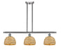 Innovations - 516-3I-SN-RBD-8-NAT - Three Light Pendant - Downtown Urban - Satin Nickel