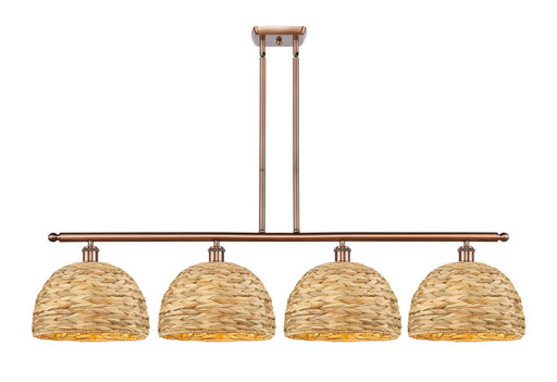 Innovations - 516-4I-AC-RBD-12-NAT - Four Light Pendant - Downtown Urban - Antique Copper