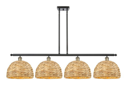 Innovations - 516-4I-BAB-RBD-12-NAT - Four Light Pendant - Downtown Urban - Black Antique Brass