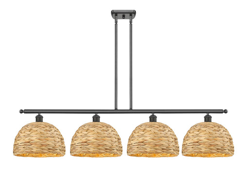 Innovations - 516-4I-OB-RBD-12-NAT - Four Light Pendant - Downtown Urban - Oil Rubbed Bronze