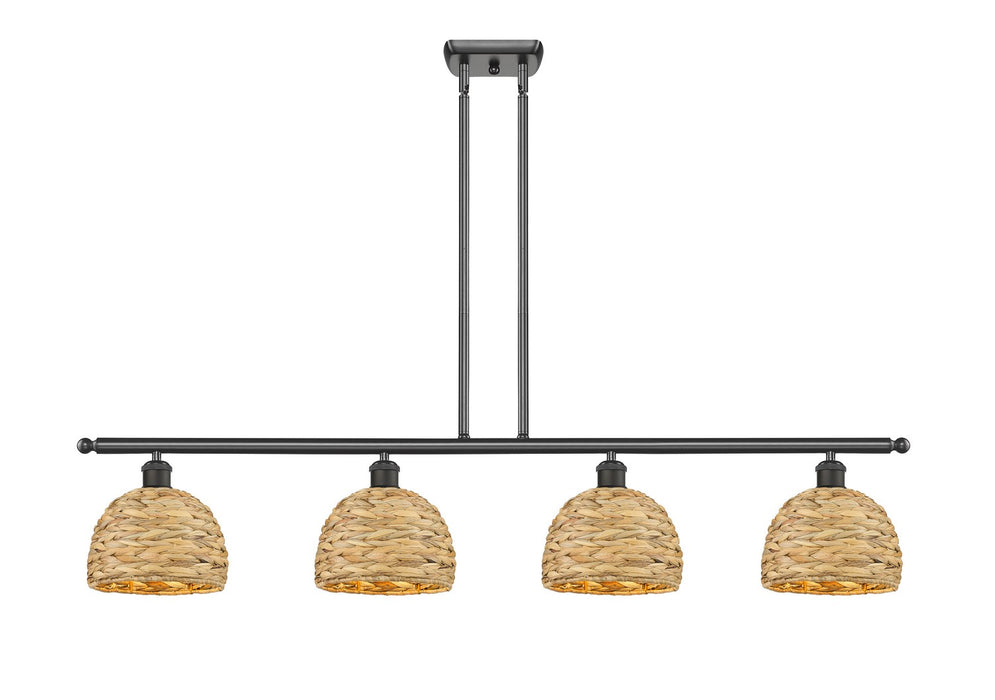 Innovations - 516-4I-OB-RBD-8-NAT - Four Light Pendant - Downtown Urban - Oil Rubbed Bronze