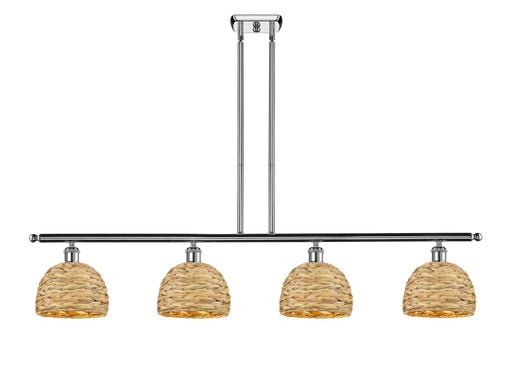 Innovations - 516-4I-PC-RBD-8-NAT - Four Light Pendant - Downtown Urban - Polished Chrome