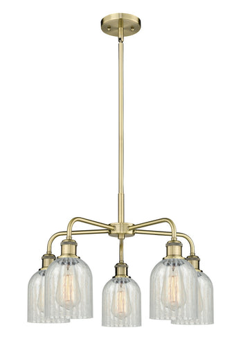 Ballston Five Light Chandelier Antique Brass