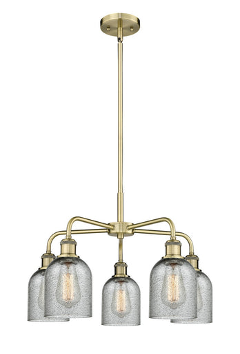 Ballston Five Light Chandelier Antique Brass