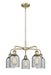 Innovations - 516-5CR-AB-G257 - Five Light Chandelier - Downtown Urban - Antique Brass