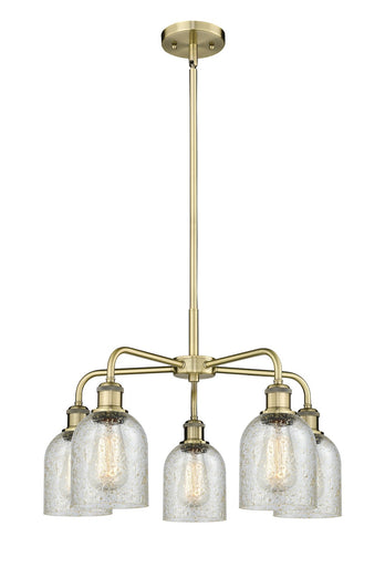 Ballston Five Light Chandelier Antique Brass