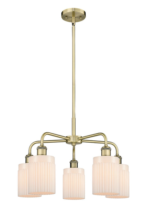Innovations - 516-5CR-AB-G341 - Five Light Chandelier - Downtown Urban - Antique Brass