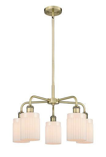 Ballston Five Light Chandelier Antique Brass