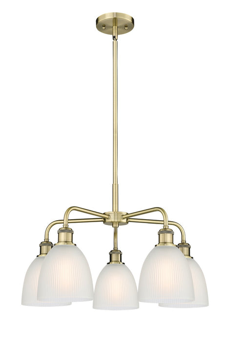 Innovations - 516-5CR-AB-G381 - Five Light Chandelier - Downtown Urban - Antique Brass
