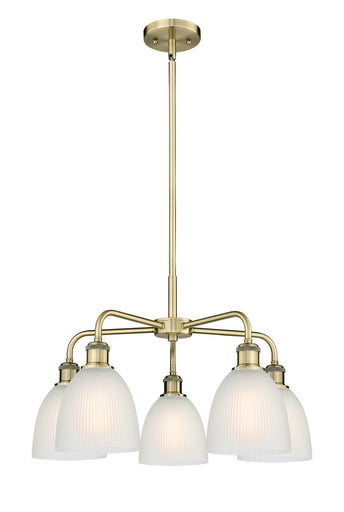 Ballston Five Light Chandelier Antique Brass