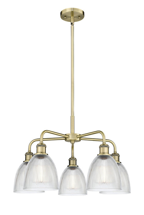 Innovations - 516-5CR-AB-G382 - Five Light Chandelier - Downtown Urban - Antique Brass