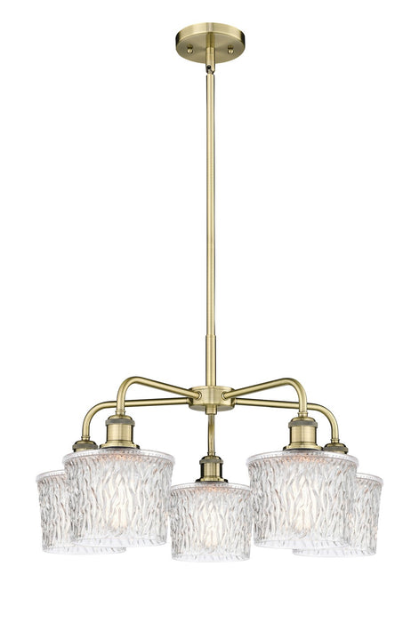 Innovations - 516-5CR-AB-G402 - Five Light Chandelier - Downtown Urban - Antique Brass