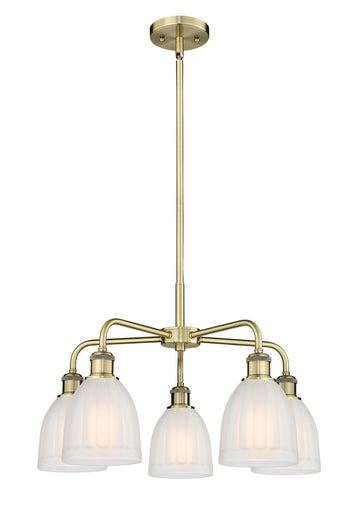 Ballston Five Light Chandelier Antique Brass