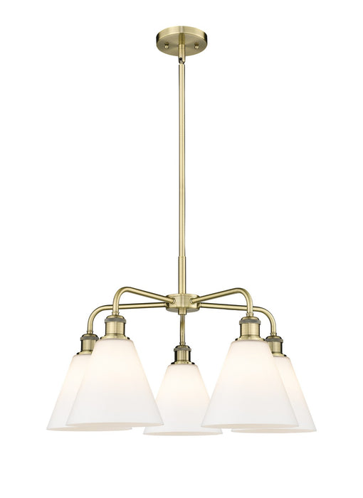 Innovations - 516-5CR-AB-GBC-81 - Five Light Chandelier - Downtown Urban - Antique Brass