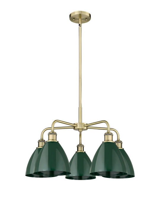 Innovations - 516-5CR-AB-MBD-75-GR - Five Light Chandelier - Downtown Urban - Antique Brass